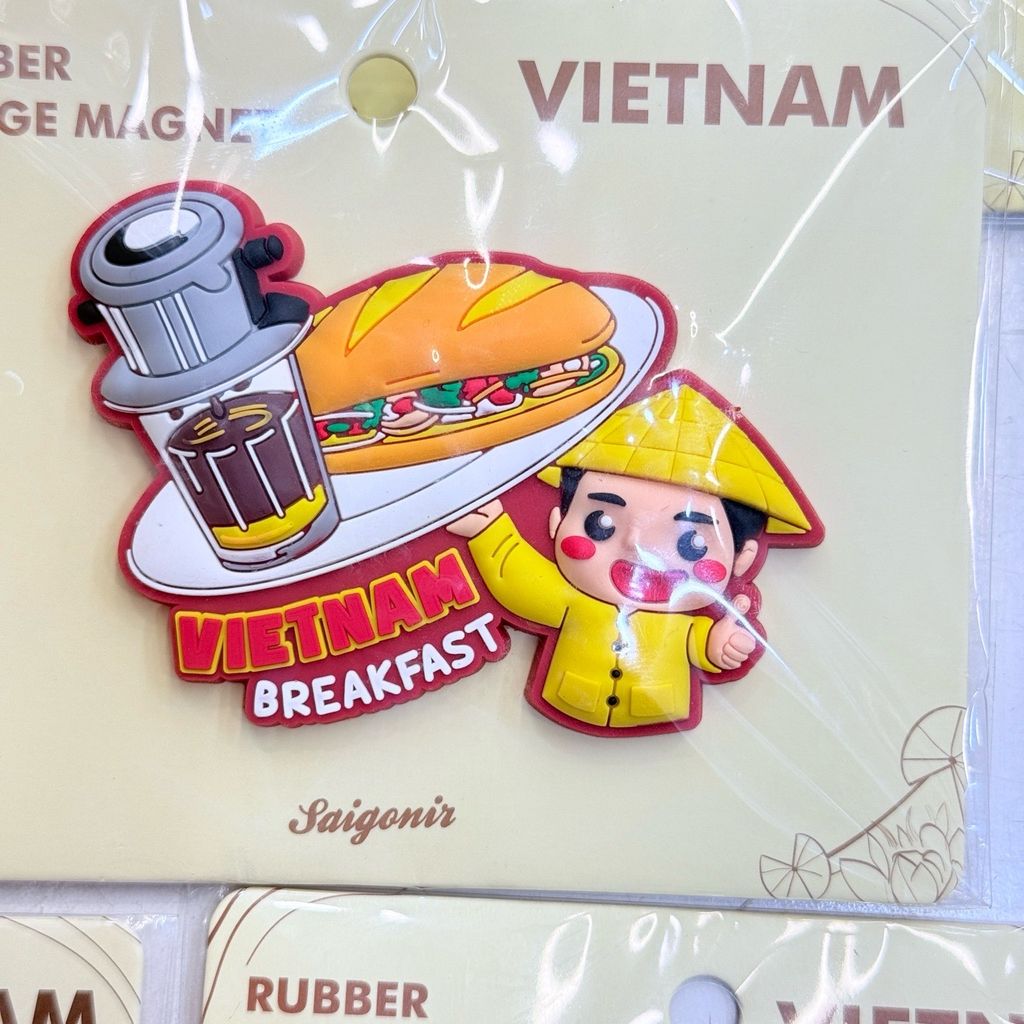 Nam châm Nhựa Dẻo Trang Trí Tủ Lạnh Fridge Magnet - Hình Ảnh Con Người Việt Nam - Món Ăn Việt Nam - Quà lưu niệm Việt Nam
