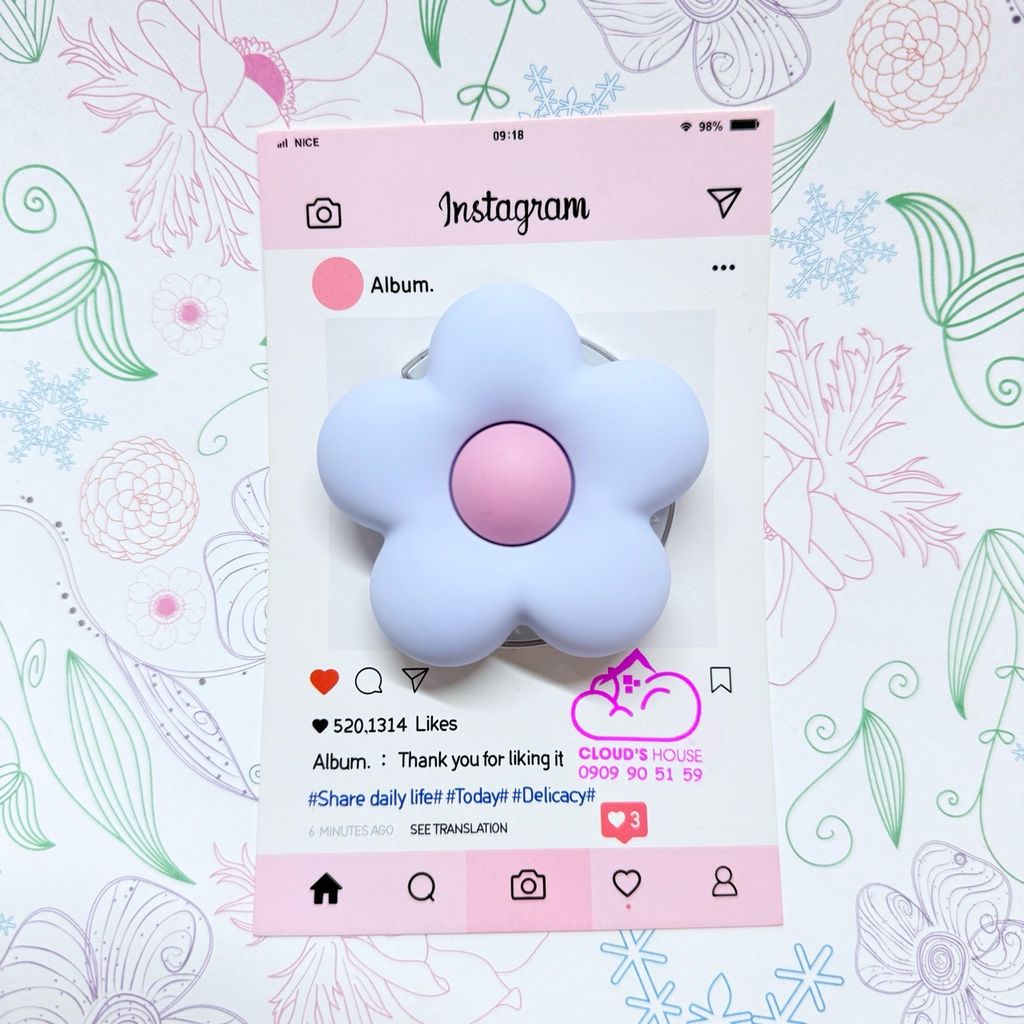 POPSOCKET Magsafe Nam Châm Hít CaseTify BÔNG HOA đê Chữ C
