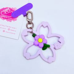 DÂY CHARM HOA Silicone R.E.P CaseTify CHỐNG BẨN kèm charm nhiều màu sắc
