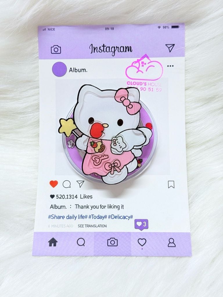POPSOCKET Magsafe Nam Châm Hít Hello Kitty Kute