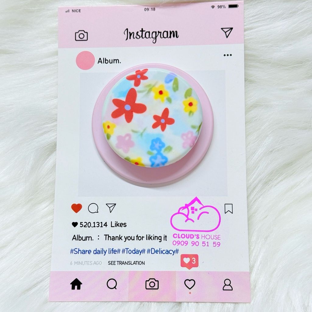 POPSOCKET Magsafe Nam Châm Hít Mẫu BÔNG HOA