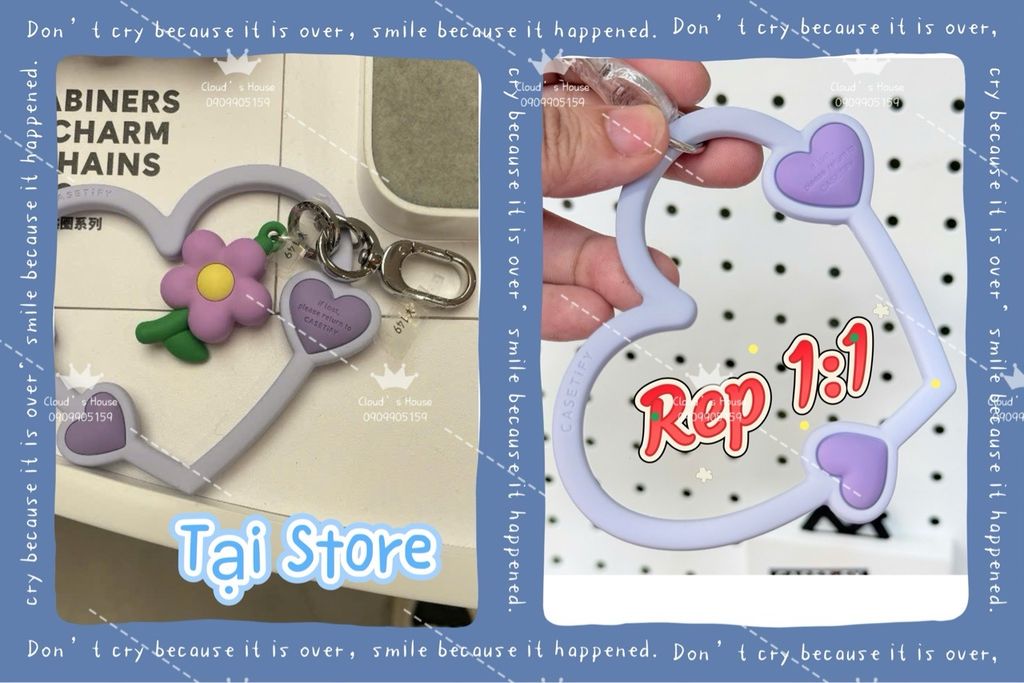 DÂY CHARM TRÁI TIM Silicone R.E.P CaseTify CHỐNG BẨN