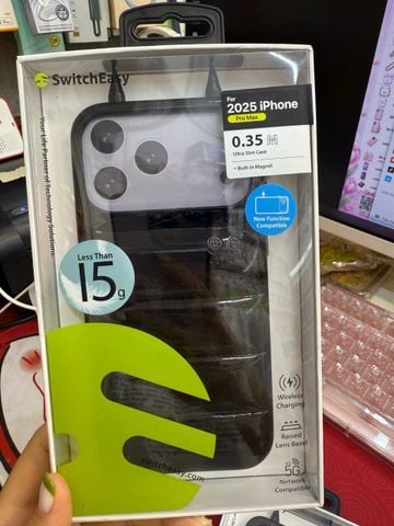 Case Ốp điện thoại iPhone Ốp Nổi iPhone 16/17Plus/Pro/Promax - MÀU ĐEN