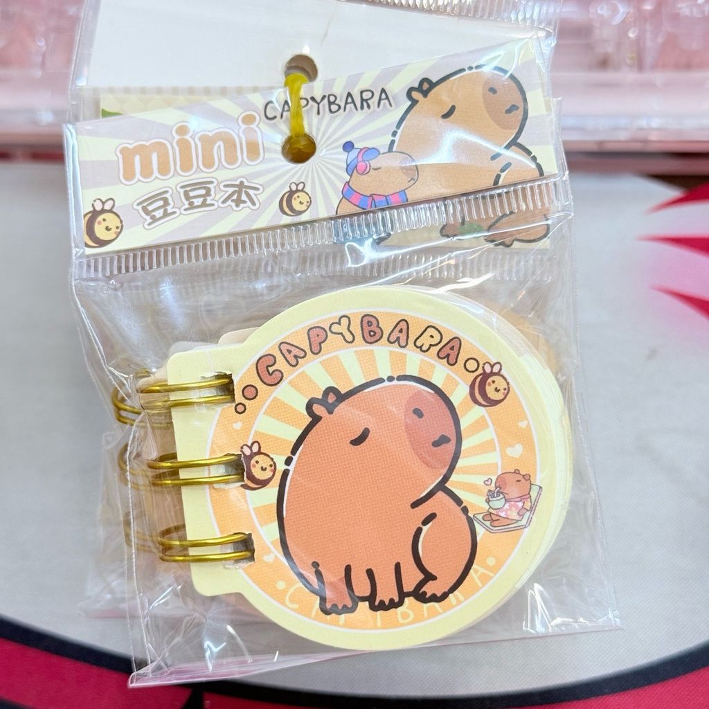 Sổ Tay - Sổ Lò Xo nhiều mẫu Capybara Dễ Thương Cho bé (ĐÀI LOAN)