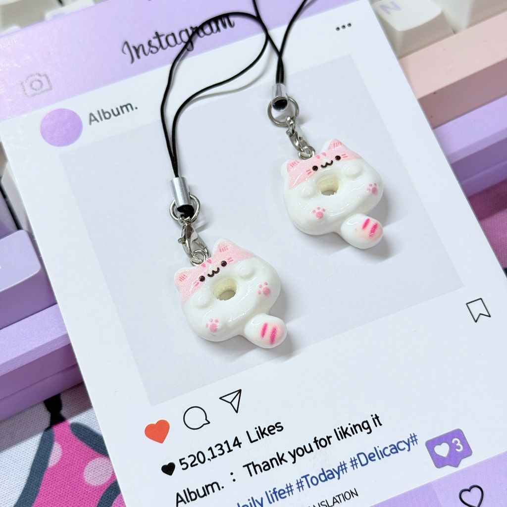 Móc treo điện thoại mini các mẫu MÈO cute dễ thương - nhiều mẫu