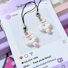 Móc treo điện thoại mini các mẫu MÈO cute dễ thương - nhiều mẫu