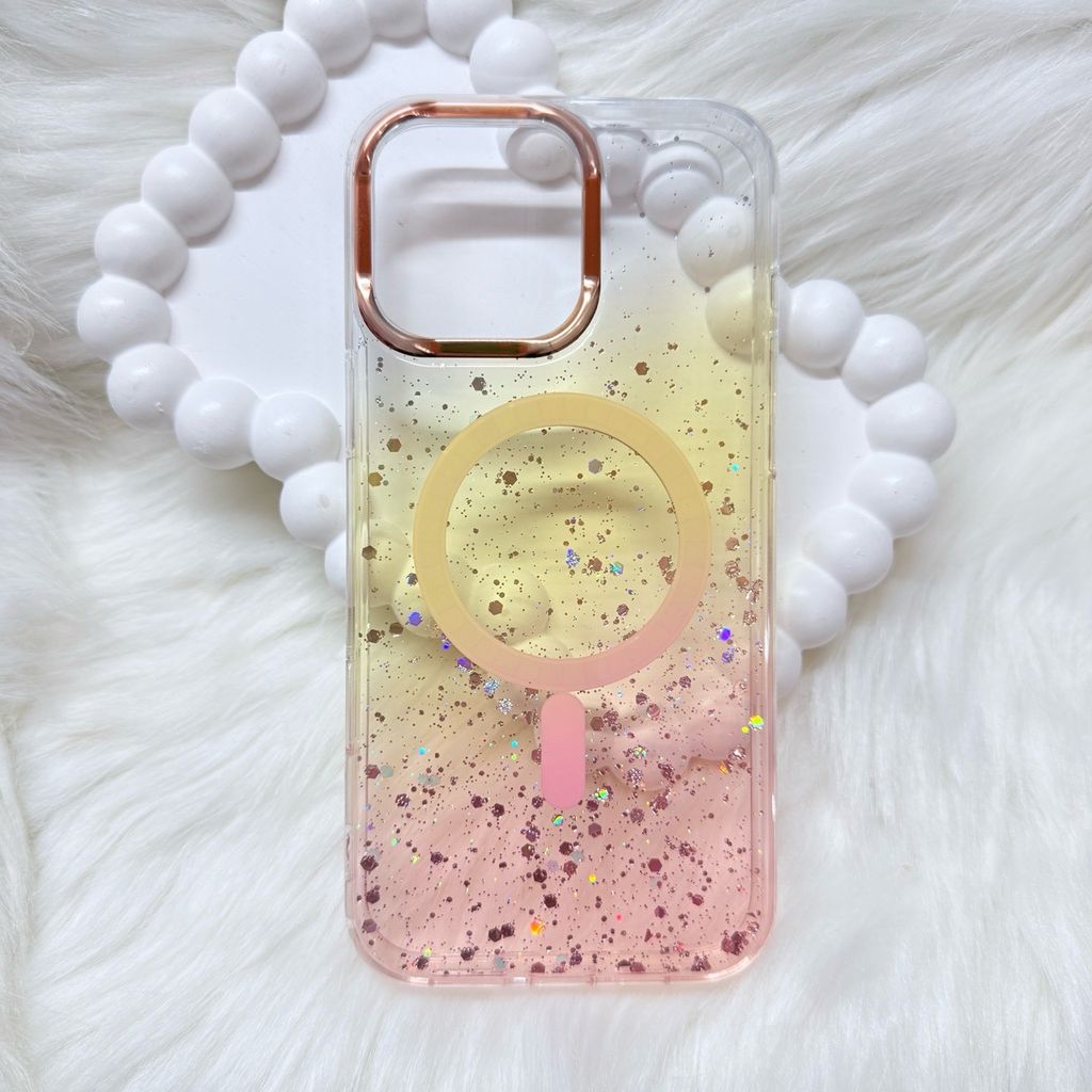 Case Ốp điện thoại iPhone Likgus Trong Ombre Nhiều Màu Bling Bling Magsafe iPhone 16/17/Promax