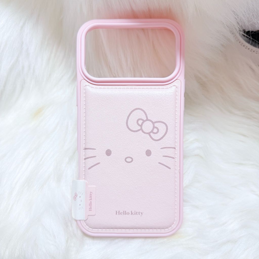 Case Ốp điện thoại iPhone Da Phao Hồng Babe Hello Kitty iPhone 13/14/15/16/17Pro/Promax