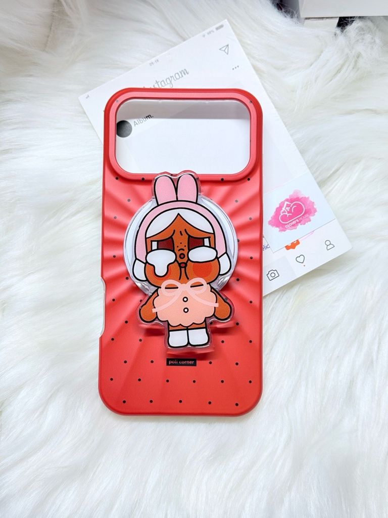 Case Ốp điện thoại iPhone Màu Cam Đậm Chấm Bi Poli Corner Magsafe Basic iPhone 17/16/15/14/13/12/Pro/Promax