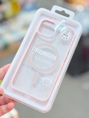 Case Ốp điện thoại iPhone Trong Likgus Magsafe Viền Màu Nhám Lưng Trong Không Vàng 16/Plus/Pro/Promax - PREMIUM Classic Design