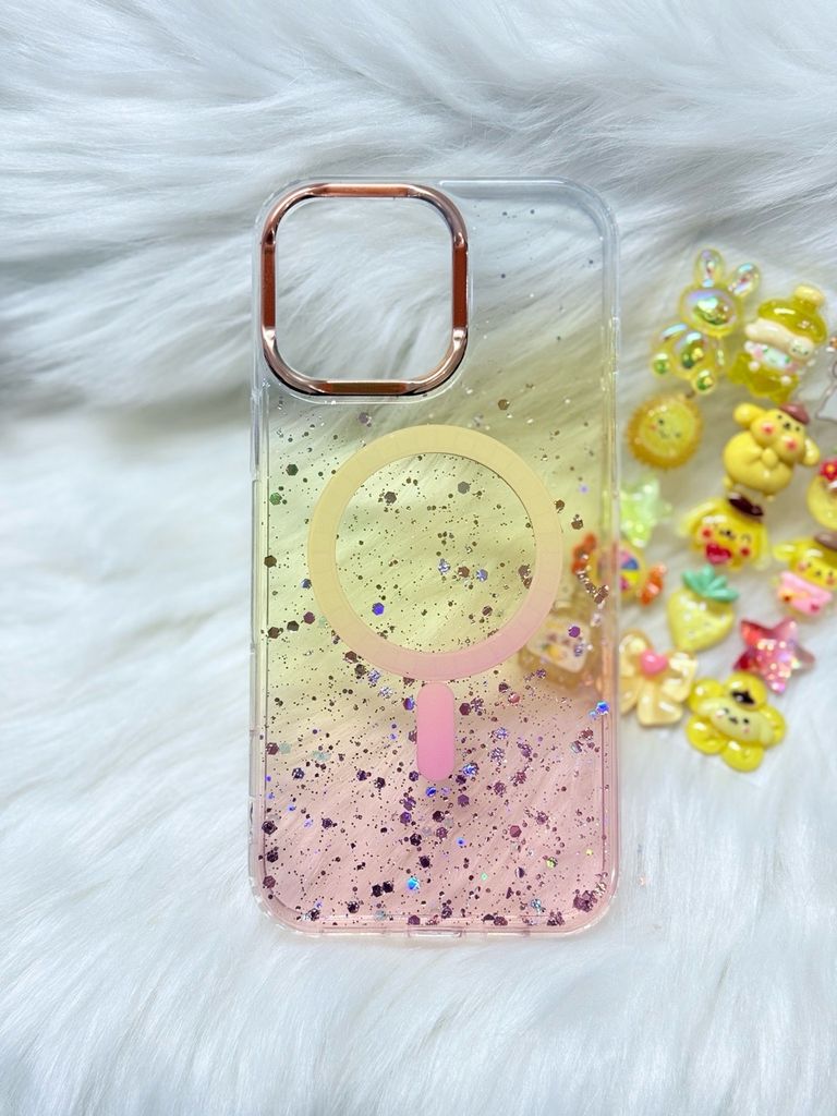 Case Ốp điện thoại iPhone Likgus Trong Ombre Nhiều Màu Bling Bling Magsafe iPhone 16/17/Promax