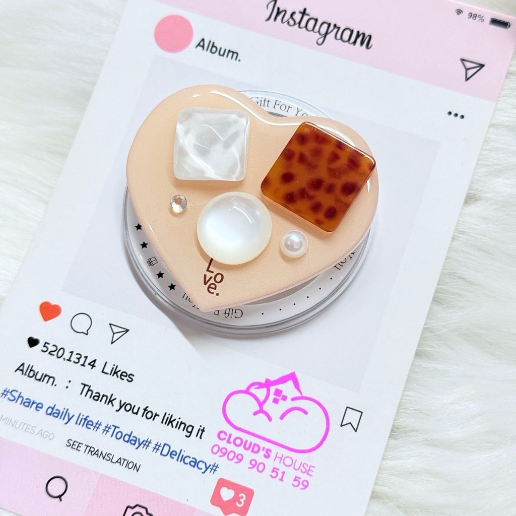 POPSOCKET Magsafe Nam Châm Hít Hình Trái Tim