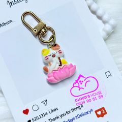 Móc treo điện thoại mini cute dễ thương - MẪU NGỒI HOA SEN