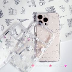 Case Ốp điện thoại iPhone Bling Bling ánh tim bé Thỏ kute viền camera lấp la lấp lánh iPhone 13/14/15/16/17Pro/Promax