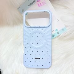 Case Ốp điện thoại iPhone Màu Xanh Pastel Chấm Bi Poli Corner Magsafe Basic iPhone 17/16/15/14/13/12/Pro/Promax