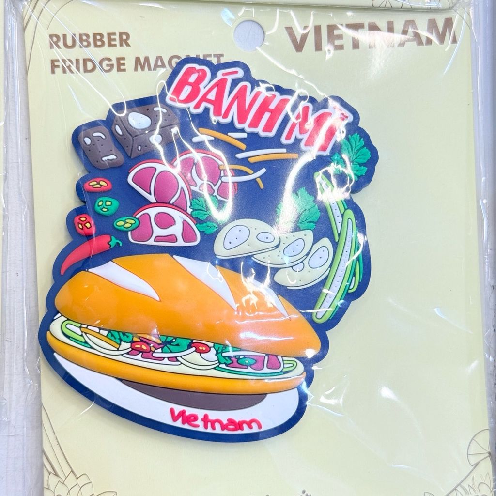 Nam châm Nhựa Dẻo Trang Trí Tủ Lạnh Fridge Magnet - Hình Ảnh Con Người Việt Nam - Món Ăn Việt Nam - Quà lưu niệm Việt Nam