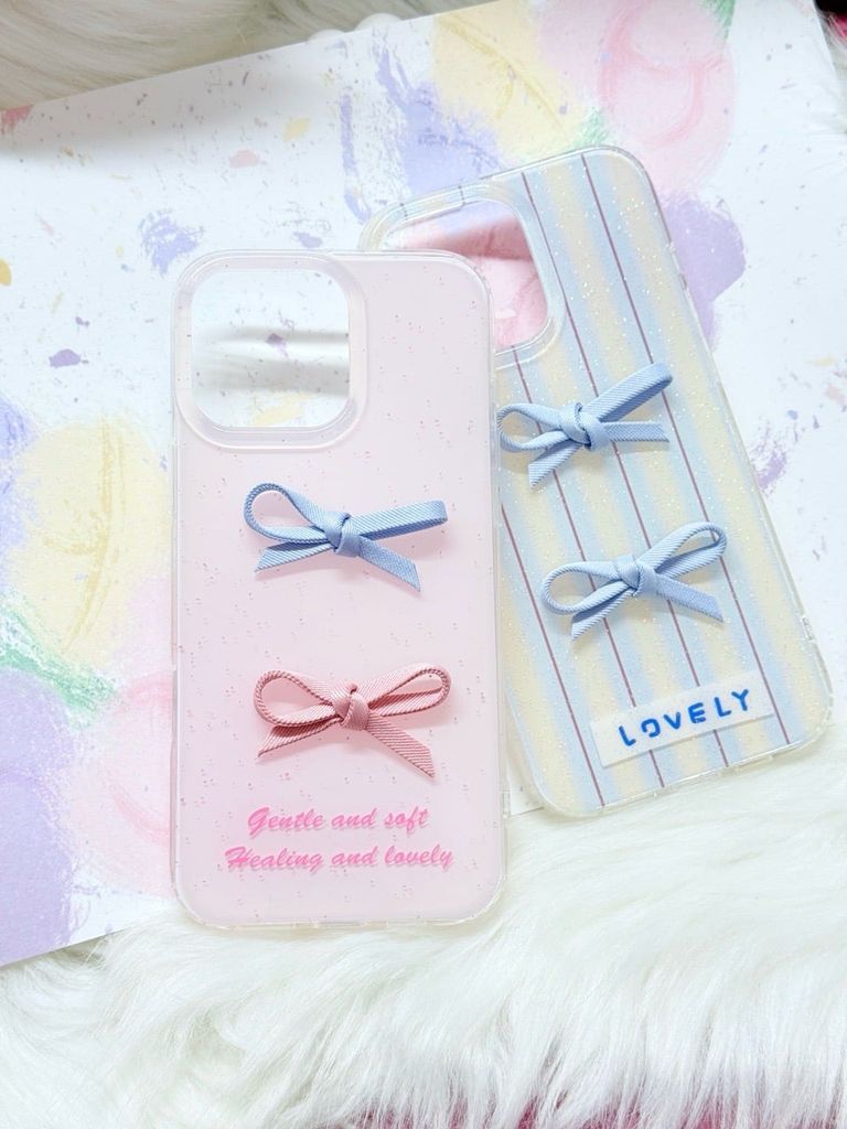 Case Ốp điện thoại iPhone Nơ Hồng nổi iPhone 12/13/14/15/16/Pro/Promax