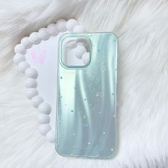Case Ốp điện thoại iPhone Ngôi Sao Nền Xanh Hologram Bling Bling iPhone 13/14/15/16/Pro/Promax