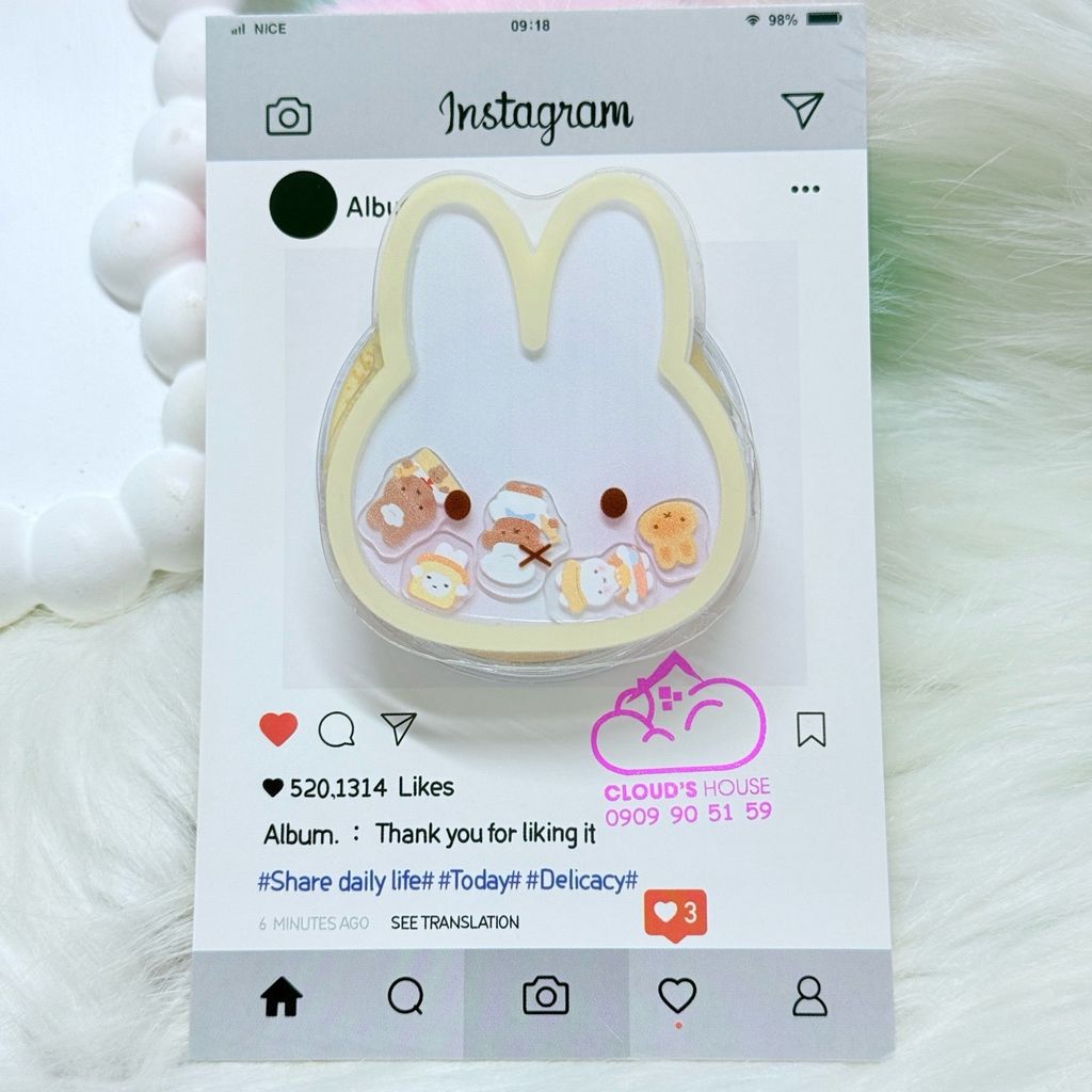 POPSOCKET Magsafe Nam Châm Hít Mẫu Miffy Rabbit - Thỏ