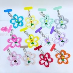 DÂY CHARM HOA Silicone R.E.P CaseTify CHỐNG BẨN kèm charm nhiều màu sắc
