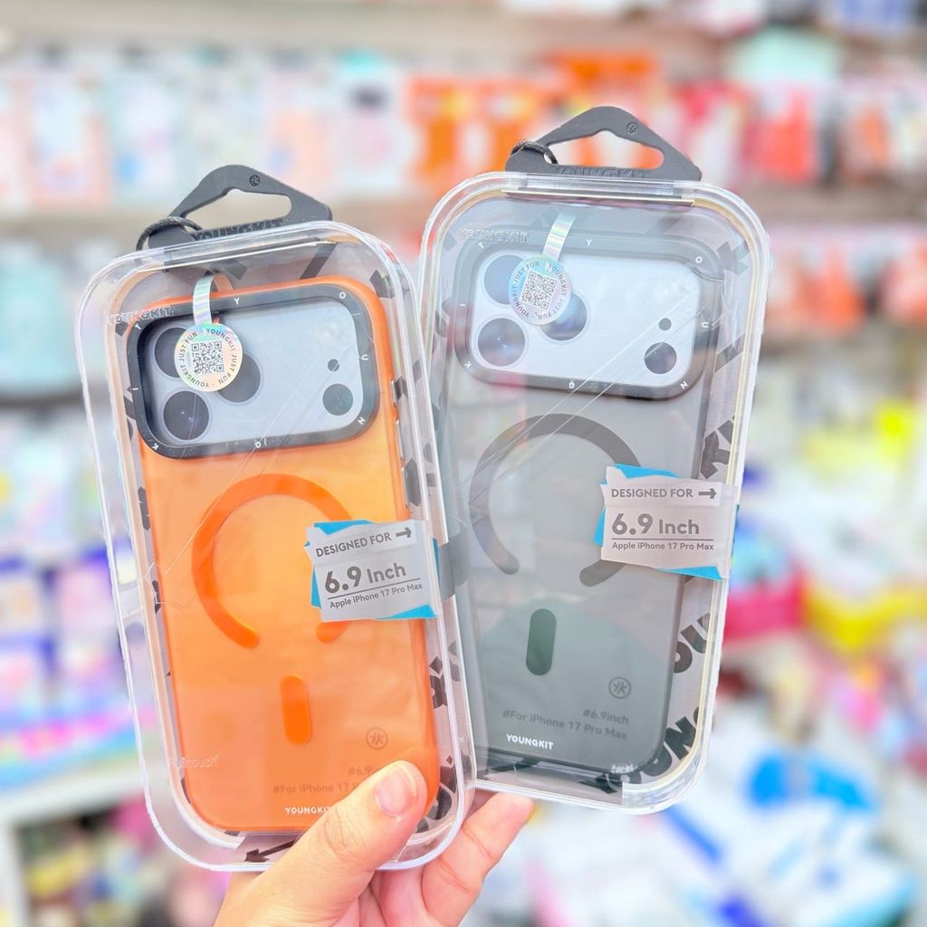 Case Ốp điện thoại iPhone YoungKit Chính hãng Trong - Nhám Magsafe iPhone 17Promax