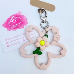 DÂY CHARM HOA Silicone R.E.P CaseTify CHỐNG BẨN kèm charm nhiều màu sắc