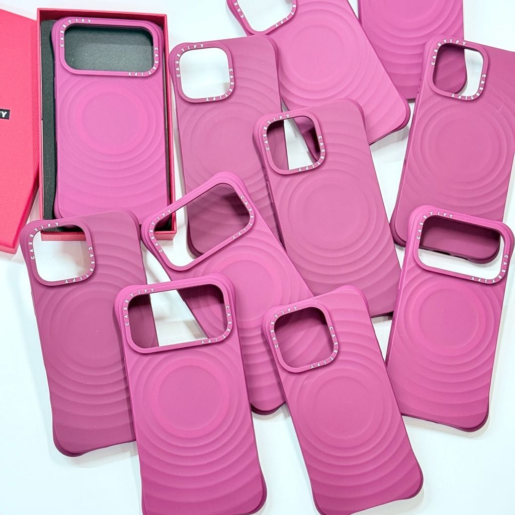 Case Ốp Điện thoại iPhone Casetify Ripple Case Mulberry Color Magsafe Basic iPhone 17/16/15Pro/Promax