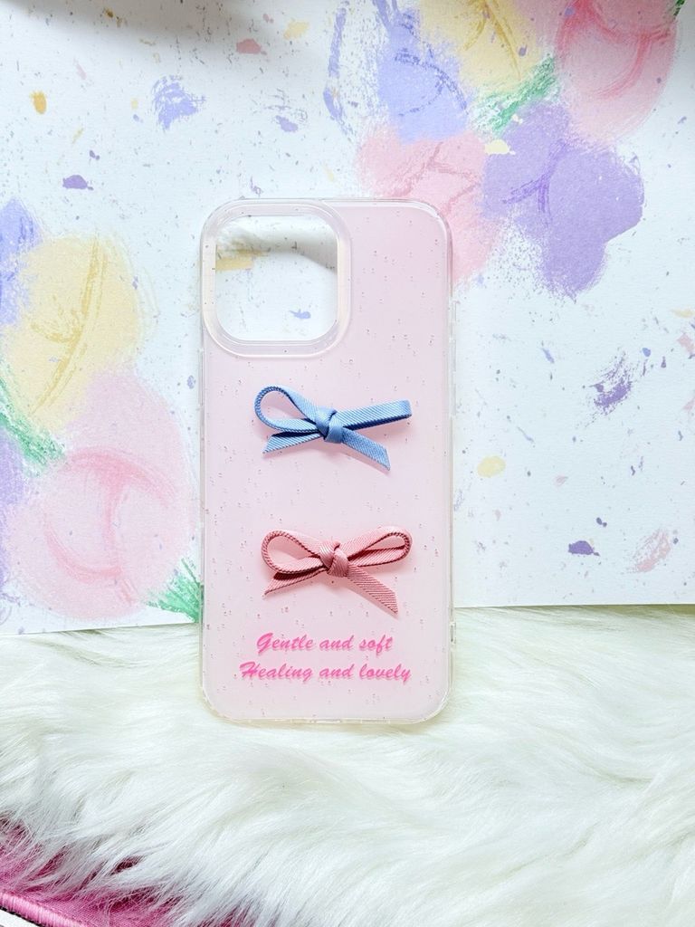 Case Ốp điện thoại iPhone Nơ Hồng nổi iPhone 12/13/14/15/16/Pro/Promax