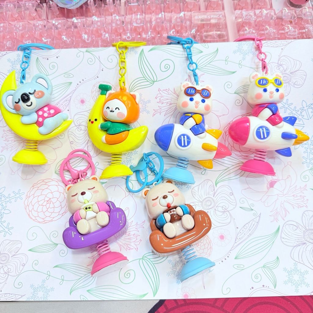 MÓC KHÓA LÒ XO NHÚN KUTE