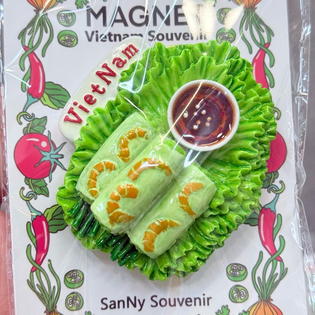 Nam Châm Gỗ 3D Trang Trí Tủ Lạnh Fridge Magnet - Món Ăn- Quà lưu niệm