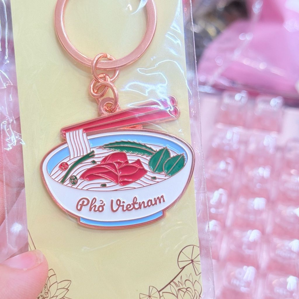 Móc Khoá/ Móc Treo Metal Keychain thuần Việt Trang Trí Quà Lưu Niệm Việt Nam