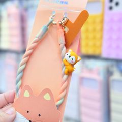 DÂY Xoắn Thú Cartoon Silicone Chất CHỐNG BẨN kèm charm nhiều màu sắc