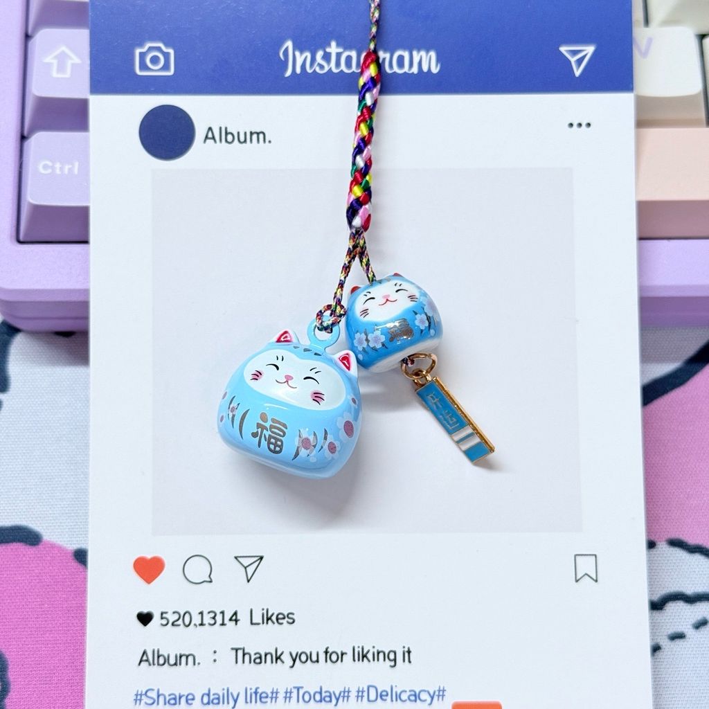 Móc Điện Thoại Mèo Lớn Mèo Nhỏ Móc Túi Phụ Kiện Đẹp nhiều màu (ánh hologram)