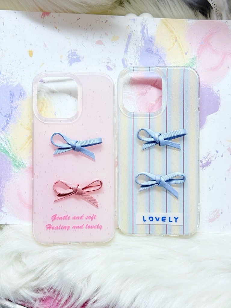 Case Ốp điện thoại iPhone Nơ Hồng nổi iPhone 12/13/14/15/16/Pro/Promax