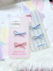 Case Ốp điện thoại iPhone Nơ Hồng nổi iPhone 12/13/14/15/16/Pro/Promax