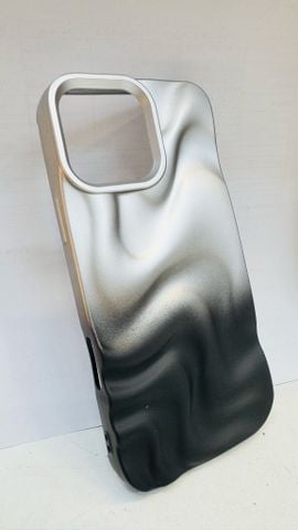 Case Ốp điện thoại iPhone Gợn Sóng Ombre Đen iPhone 13/14/15/16/Pro/Promax