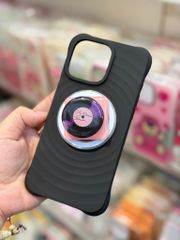 Case Ốp điện thoại iPhone Magsafe silicone Trơn 2 Màu Black - Pink Basic iPhone 13/14/15/16/Pro/Promax