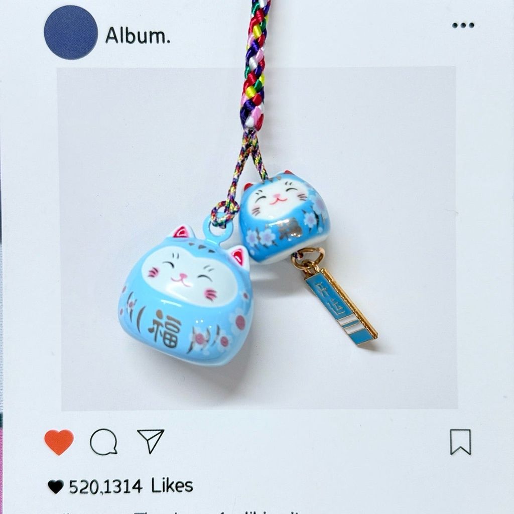 Móc Điện Thoại Mèo Lớn Mèo Nhỏ Móc Túi Phụ Kiện Đẹp nhiều màu (ánh hologram)