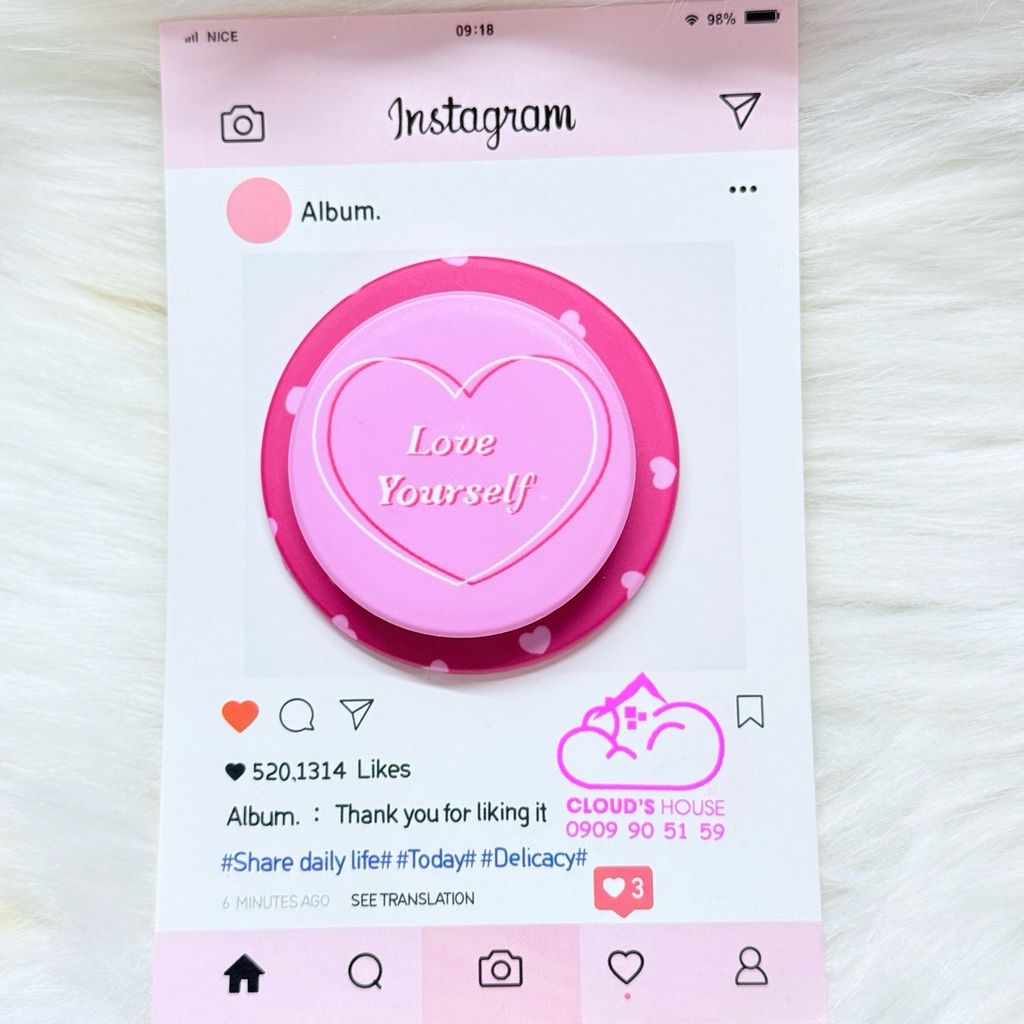 POPSOCKET Magsafe Nam Châm Hít Hình Trái Tim