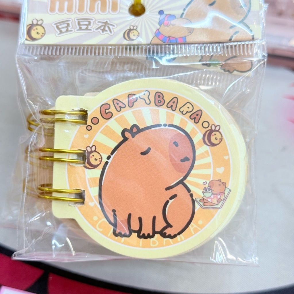 Sổ Tay - Sổ Lò Xo nhiều mẫu Capybara Dễ Thương Cho bé (ĐÀI LOAN)