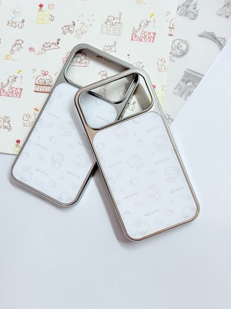 Case Ốp điện thoại iPhone Hello Kitty Trắng hoạ tiết mini iPhone 13/14/15/16/17/Plus/Pro/Promax