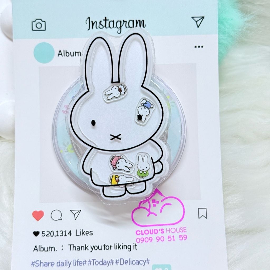 POPSOCKET Magsafe Nam Châm Hít Mẫu Miffy Rabbit - Thỏ