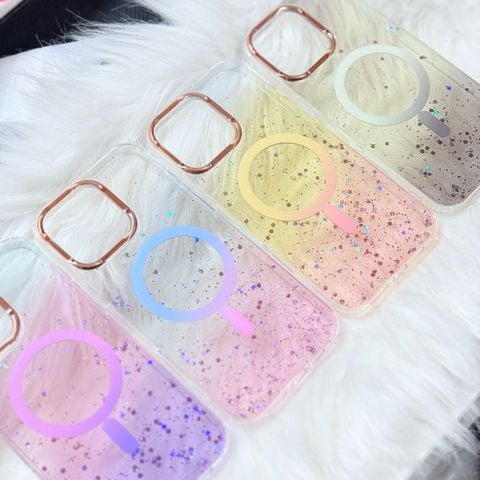 Case Ốp điện thoại iPhone Likgus Trong Ombre Nhiều Màu Bling Bling Magsafe iPhone 16/17/Promax