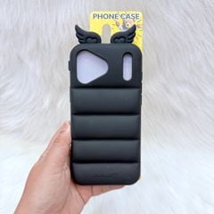 Case Ốp điện thoại iPhone CÁNH THIÊN THẦN Su dẻo 3D Nổi iPhone 12/13/14/15/16/17Plus/Pro/Promax - MÀU ĐEN