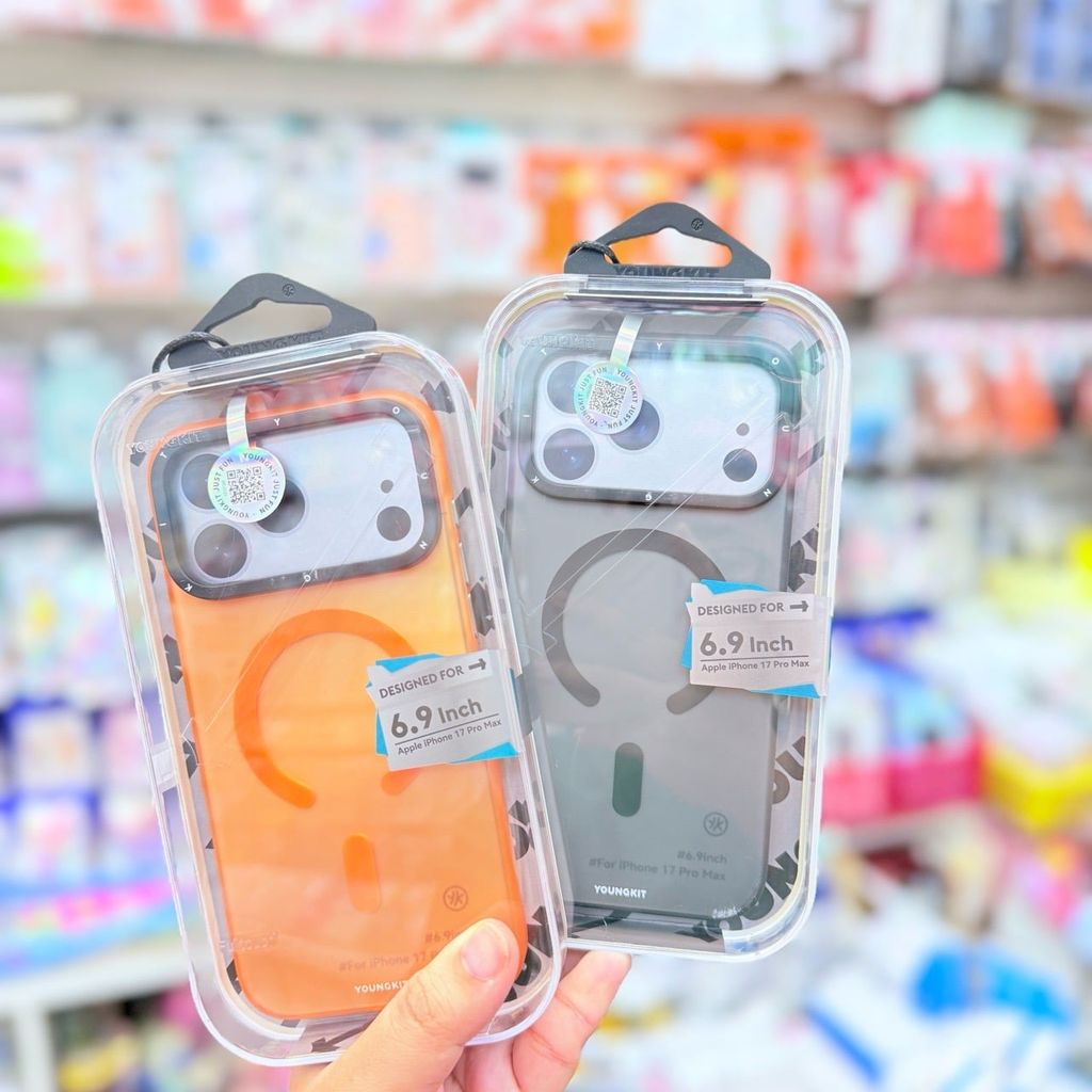 Case Ốp điện thoại iPhone YoungKit Chính hãng Trong - Nhám Magsafe iPhone 17Promax