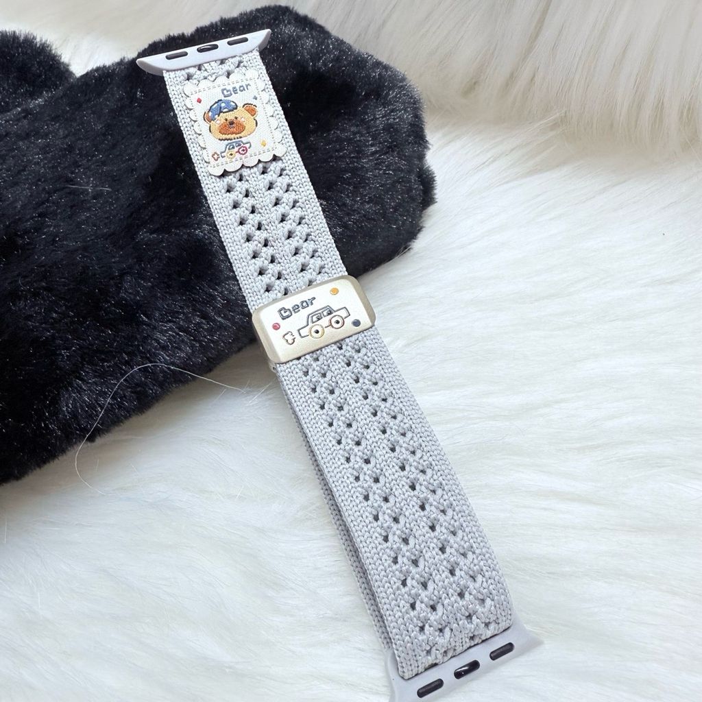Dây Apple Watch Bear đan len chất thun khoá gài