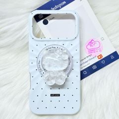 Case Ốp điện thoại iPhone Màu Trắng Chấm Bi Poli Corner Magsafe Basic iPhone 17/16/15/14/13/12/Pro/Promax