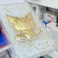 Case Ốp điện thoại iPhone Trong Dẻo Kuromi Vàng iPhone 15/16/17 Pro/Promax TẾT