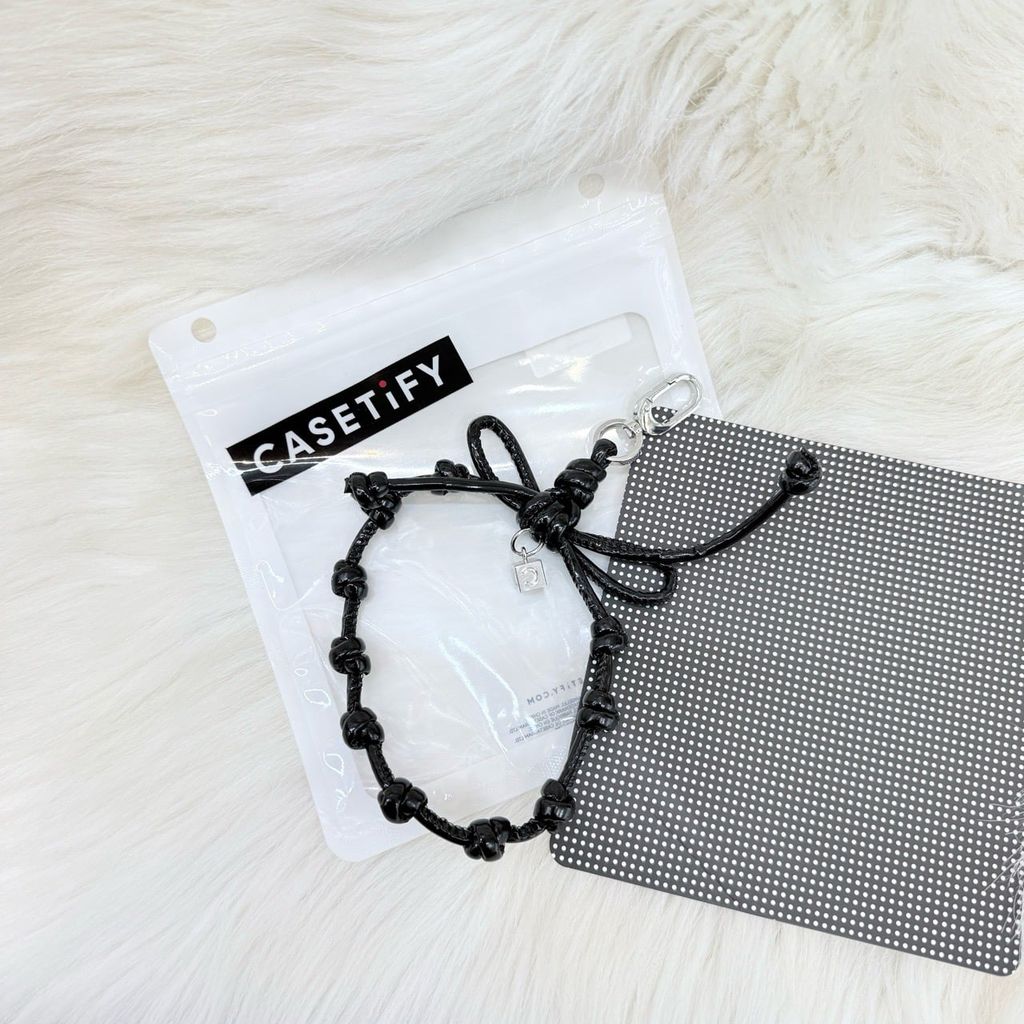 DÂY CHARM NƠ Chất Da R.E.P CaseTify - Bow Charm Wristlet
