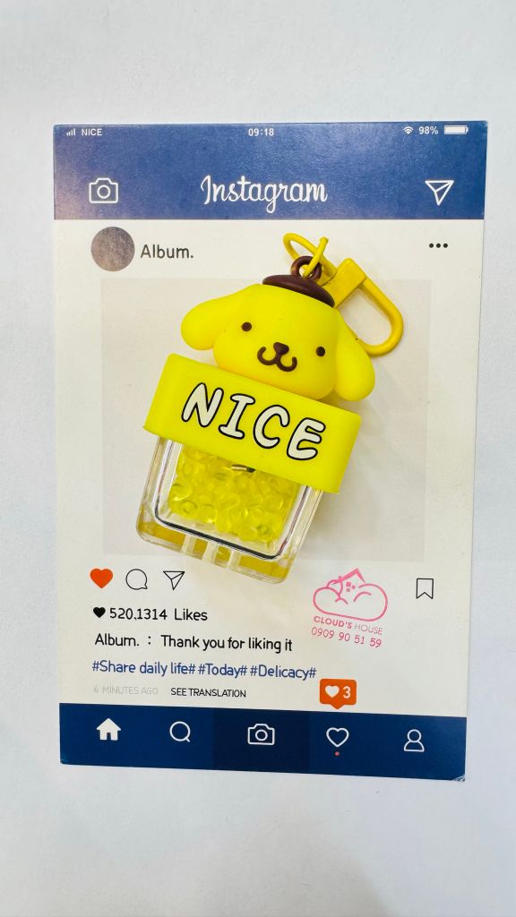 Móc Khóa Sanrio Thơm Và Đèn